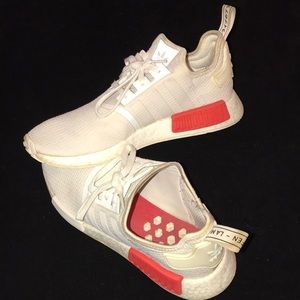 adidas | Shoes | Mens Adidas Nmd R Art B37619 Sz 1 12 Offwhite Lush Red  Ripstop | Poshmark